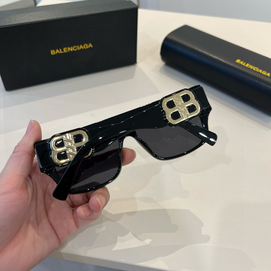 Balenciaga Rectangular Black Lens Sunglasses for Men & Women - 358643 - detail image 7