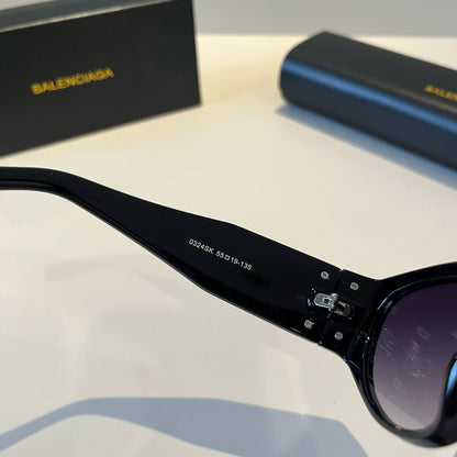 Balenciaga Rectangular Black Lens Sunglasses for Men & Women - 358662 - detail image 6