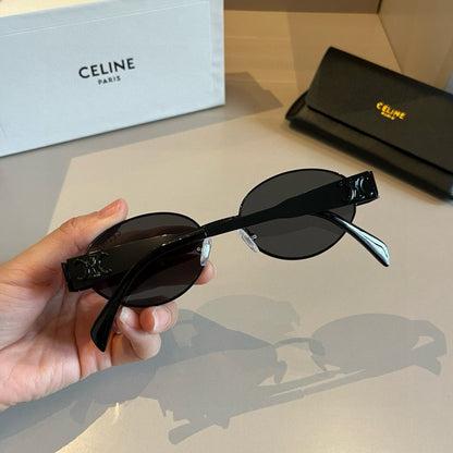 Celine Cat-Eye Silver Lens Sunglasses for Men & Women - 465497 - detail image 6