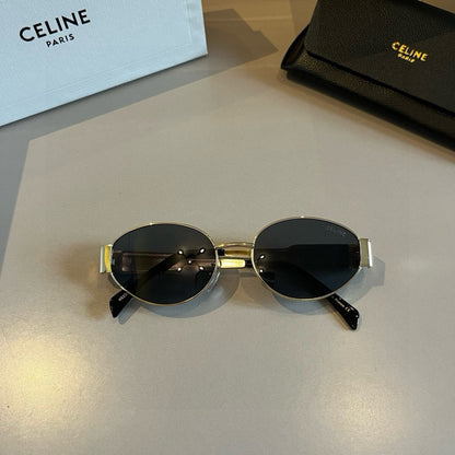 Celine Cat-Eye Gold Lens Sunglasses for Men & Women - 415630 - detail image 5