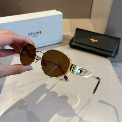 Celine Cat-Eye Gold Lens Sunglasses for Men & Women - 465500 - detail image 3