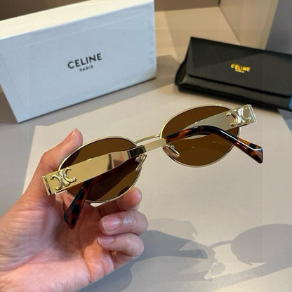 Celine Cat-Eye Gold Lens Sunglasses for Men & Women - 431968 - detail image 5