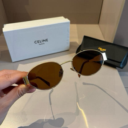 Celine Cat-Eye Gold Lens Sunglasses for Men & Women - 431968 - detail image 7