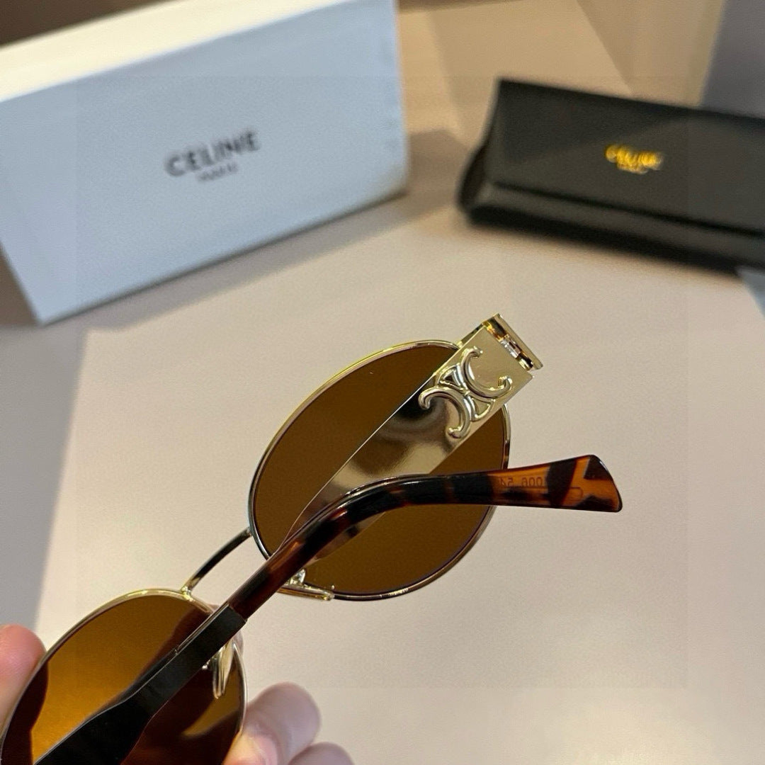 Celine Cat-Eye Gold Lens Sunglasses for Men & Women - 465500 - detail image 6