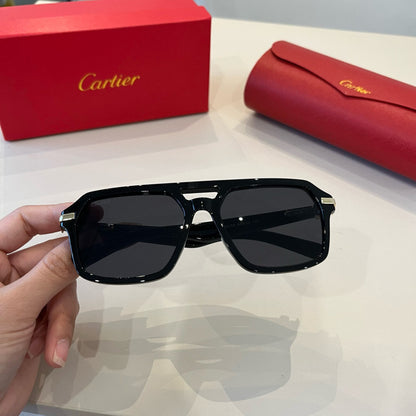 Cartier Aviator Black Lens Sunglasses for Men - detail image 4