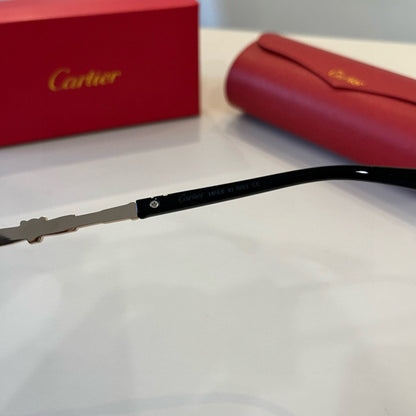 Cartier Lightweight Metal Rimless Silver Lens Sunglasses for Men & Wo - 998272 - detail image 9