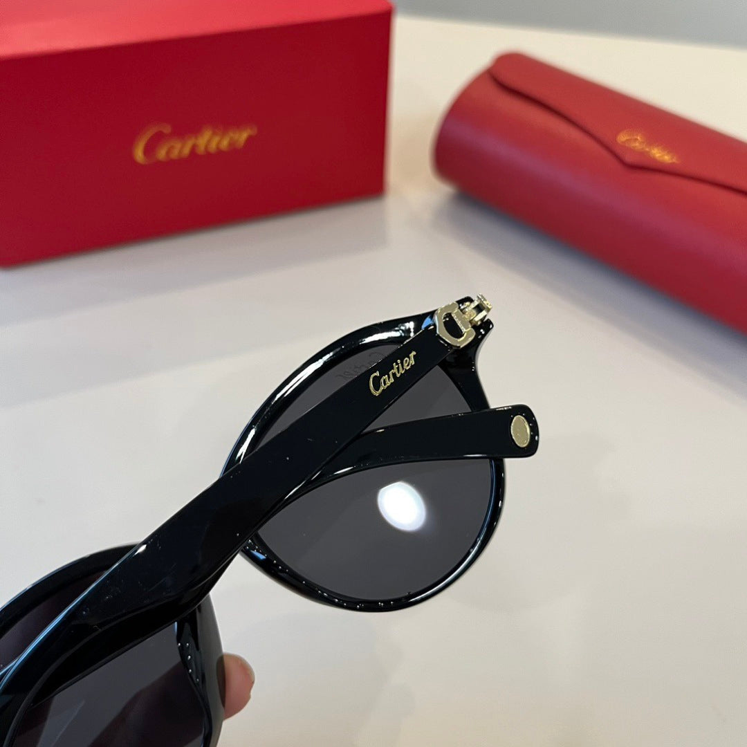 Cartier Lightweight Metal Rimless Black Lens Sunglasses for Men & Wom - 487297 - detail image 5