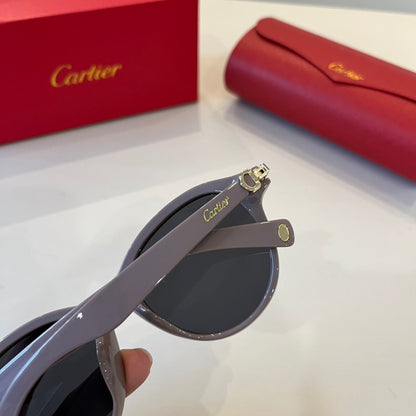 Cartier Lightweight Metal Rimless Silver Lens Sunglasses for Men & Wo - 487298 - detail image 5