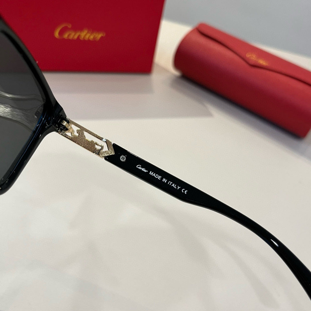 Cartier Fashion Black Lens Sunglasses for Men & Women - 358552 - detail image 9