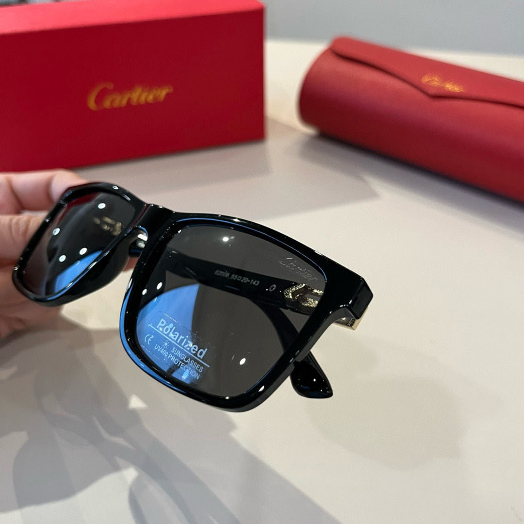 Cartier Fashion Black Lens Sunglasses for Men & Women - 358552 - detail image 5