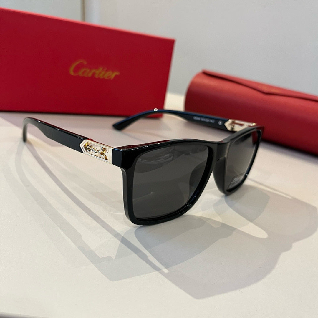 Cartier Fashion Black Lens Sunglasses for Men & Women - 465823