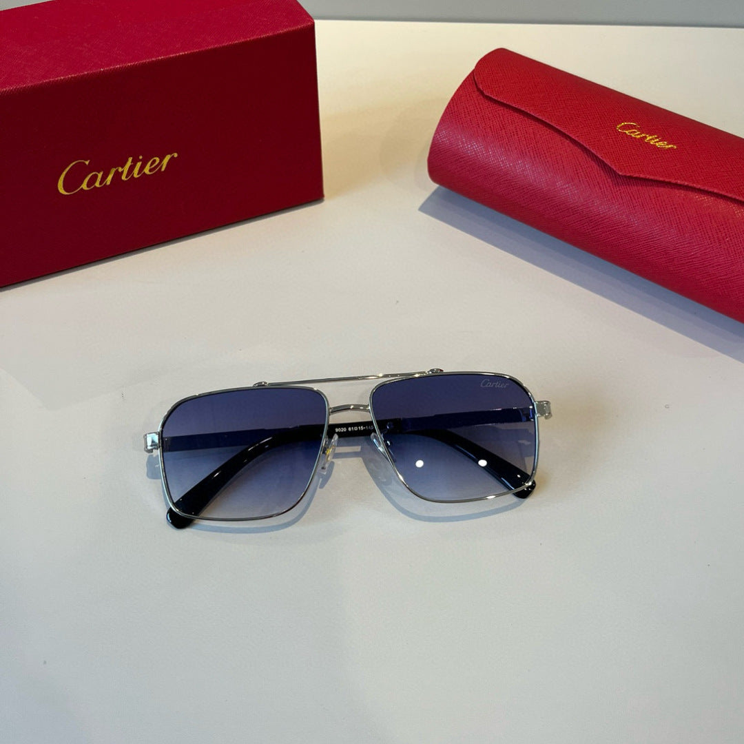 Cartier Lightweight Metal Rimless Silver Lens Sunglasses for Men & Wo - 935104 - detail image 10