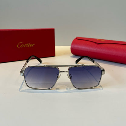 Cartier Lightweight Metal Rimless Silver Lens Sunglasses for Men & Wo - 935104 - detail image 2