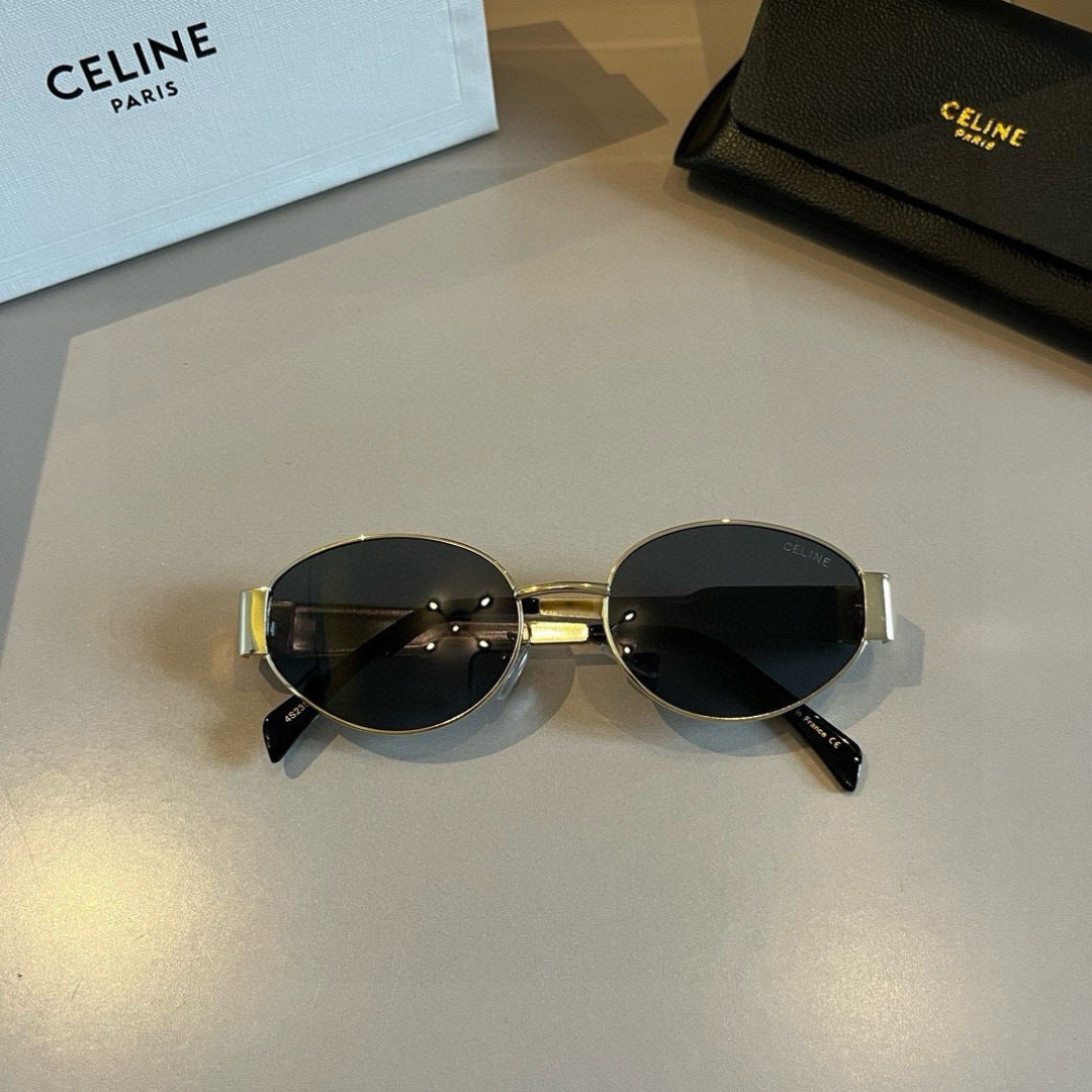 Celine Cat-Eye Gold Lens Sunglasses for Men & Women - 382520 - detail image 5