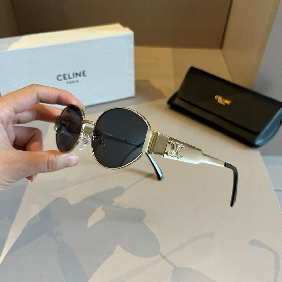 Celine Cat-Eye Gold Lens Sunglasses for Men & Women - 358309 - detail image 3