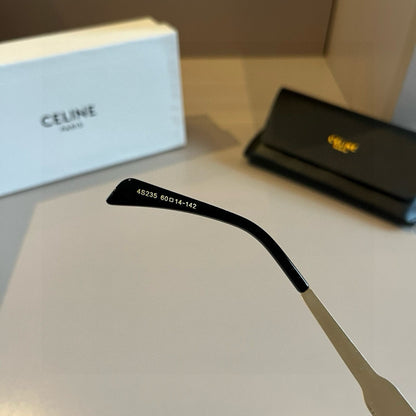 Celine Cat-Eye Gold Lens Sunglasses for Men & Women - 998072 - detail image 8