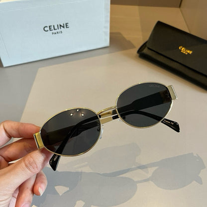 Celine Cat-Eye Gold Lens Sunglasses for Men & Women - 382520 - detail image 4