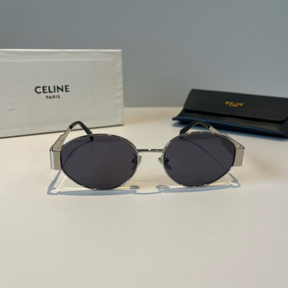 Celine Cat-Eye Silver Lens Sunglasses for Men & Women - 358310 - detail image 2