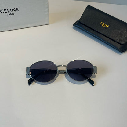 Celine Cat-Eye Silver Lens Sunglasses for Men & Women - 382521 - detail image 4