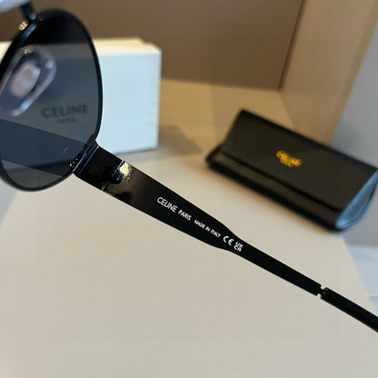 Celine Cat-Eye Silver Lens Sunglasses for Men & Women - 998073 - detail image 8