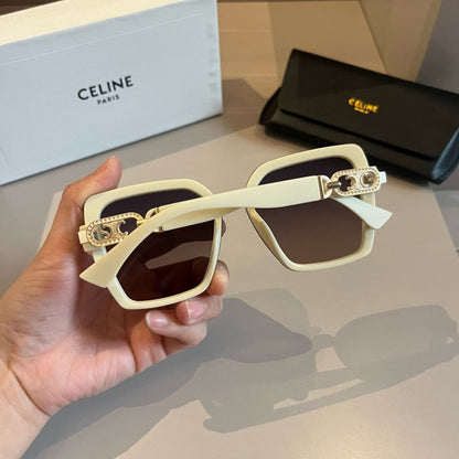 Celine Metal Fashion Gold Lens Sunglasses for Men & Women - detail image 7