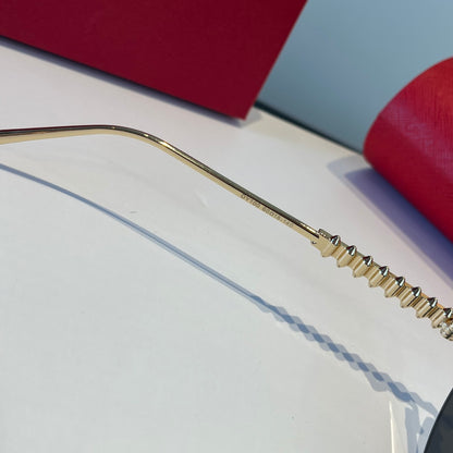 Cartier Lightweight Metal Rimless Silver Lens Sunglasses for Men & Wo - 998266 - detail image 8