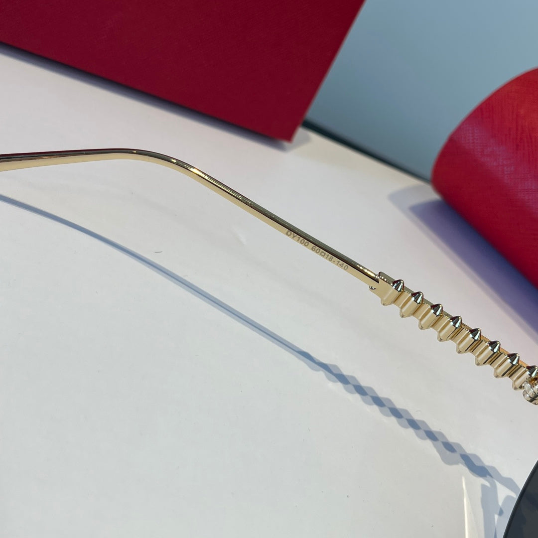Cartier Lightweight Metal Rimless Silver Lens Sunglasses for Men & Wo - 867187 - detail image 8