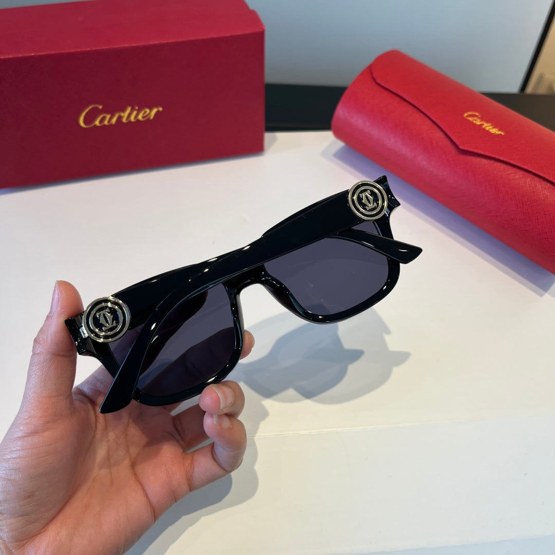 Cartier Lightweight Metal Rimless Silver Lens Sunglasses for Men & Wo - 998251 - detail image 6
