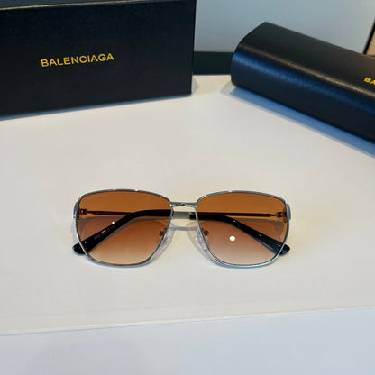 Balenciaga Rectangular Brown Lens Sunglasses for Men & Women - 935207 - detail image 7
