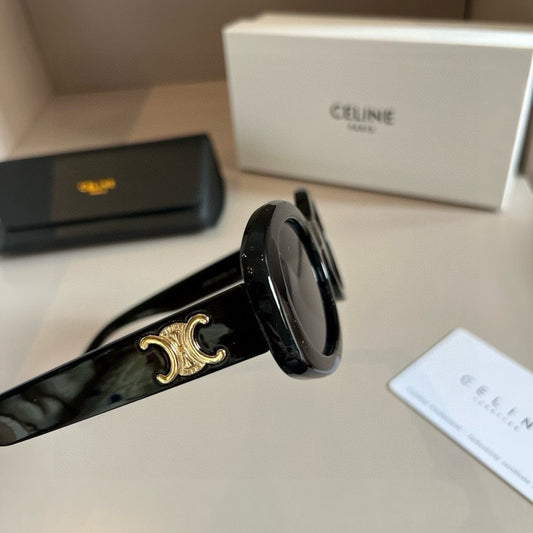Celine Fashion Black Lens Sunglasses for Men & Women - 998048