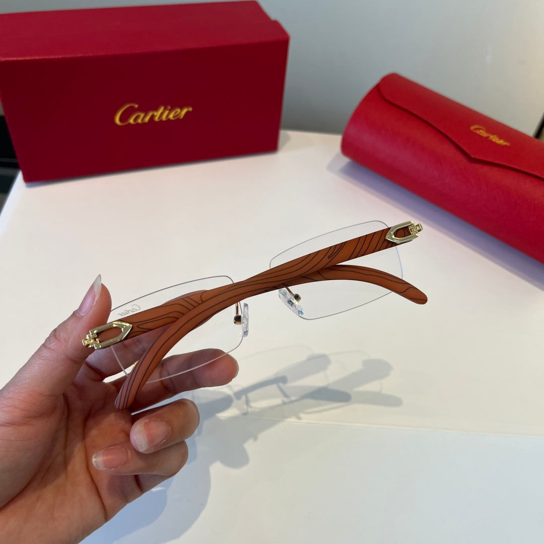 Cartier Lightweight Metal Rimless Silver Lens Sunglasses for Men & Wo - 432210 - detail image 5