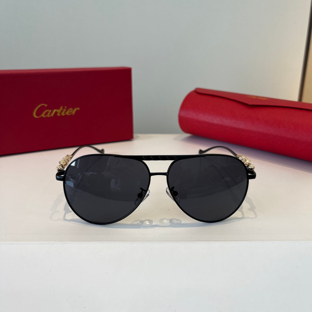 Cartier Lightweight Metal Rimless Silver Lens Sunglasses for Men & Wo - 449502 - detail image 2