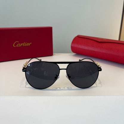 Cartier Lightweight Metal Rimless Silver Lens Sunglasses for Men & Wo - 449502 - detail image 2
