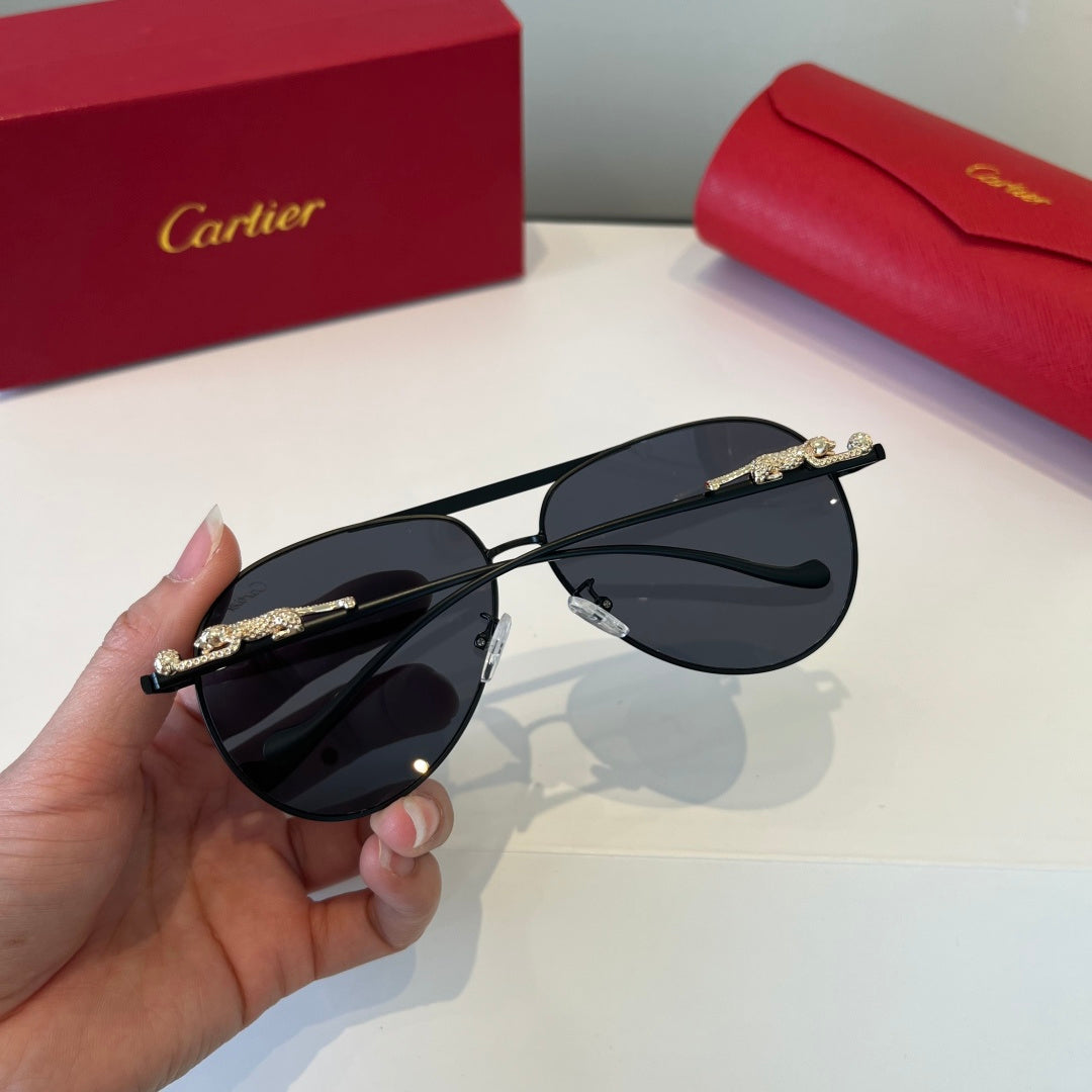 Cartier Lightweight Metal Rimless Silver Lens Sunglasses for Men & Wo - 449502 - detail image 6