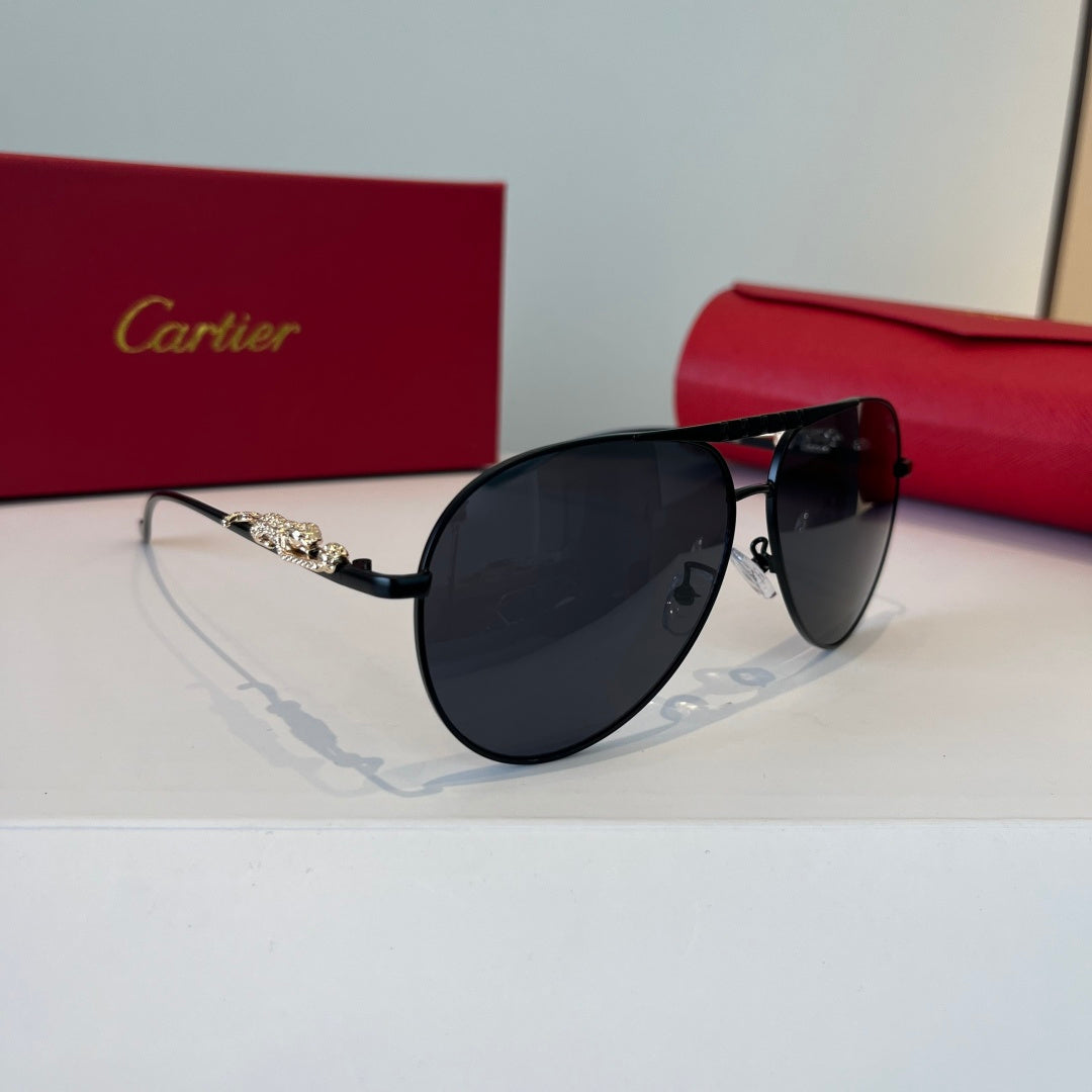 Cartier Lightweight Metal Rimless Silver Lens Sunglasses for Men & Wo - 867189