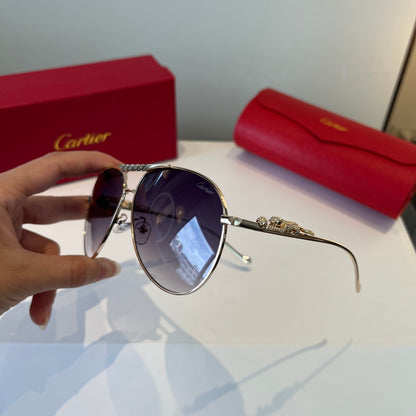 Cartier Lightweight Metal Rimless Silver Lens Sunglasses for Men & Wo - 867188 - detail image 4