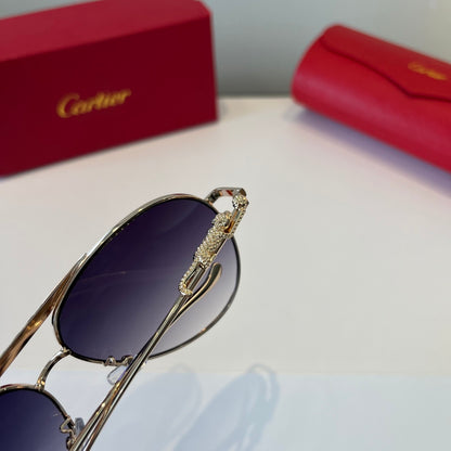 Cartier Lightweight Metal Rimless Silver Lens Sunglasses for Men & Wo - 998267 - detail image 9
