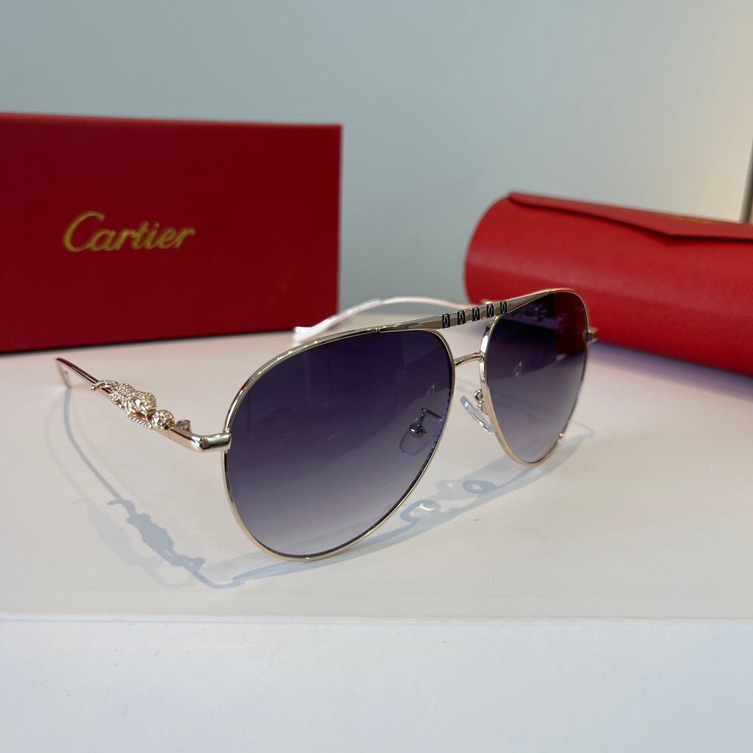 Cartier Lightweight Metal Rimless Silver Lens Sunglasses for Men & Wo - 867188
