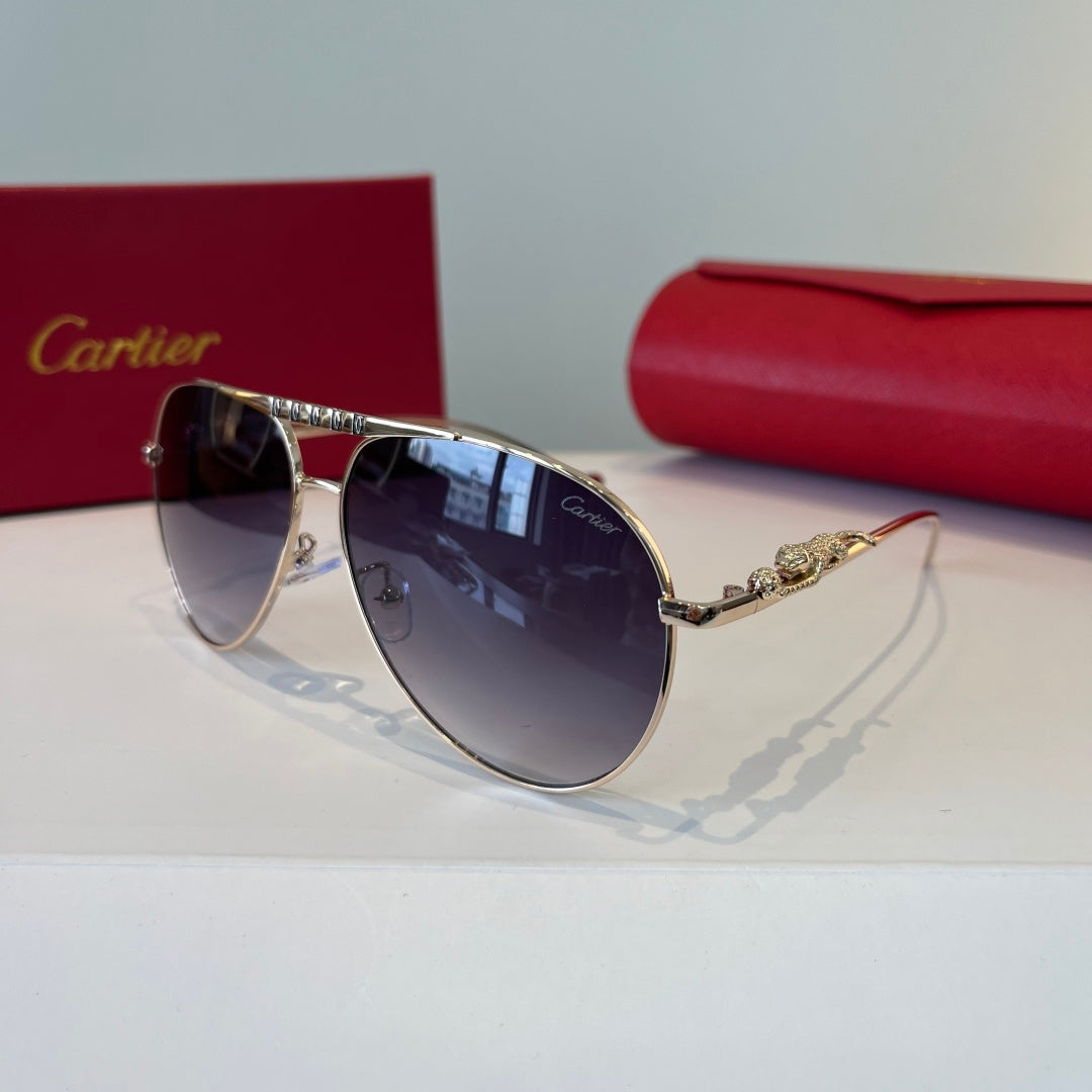Cartier Lightweight Metal Rimless Silver Lens Sunglasses for Men & Wo - 998267 - detail image 3