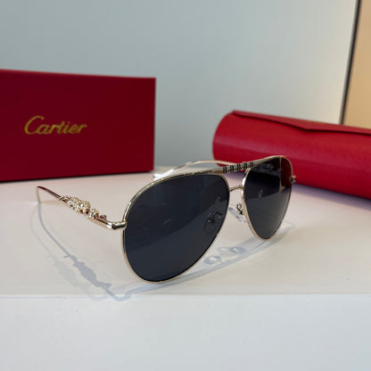 Cartier Lightweight Metal Rimless Silver Lens Sunglasses for Men & Wo - 449504