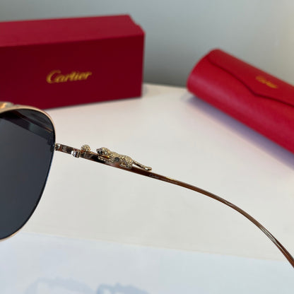 Cartier Lightweight Metal Rimless Silver Lens Sunglasses for Men & Wo - 867191 - detail image 5