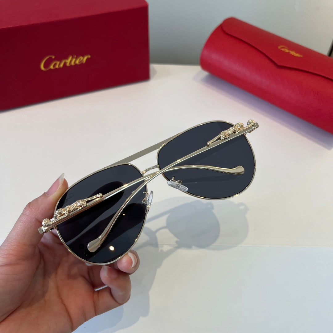 Cartier Lightweight Metal Rimless Silver Lens Sunglasses for Men & Wo - 449504 - detail image 6