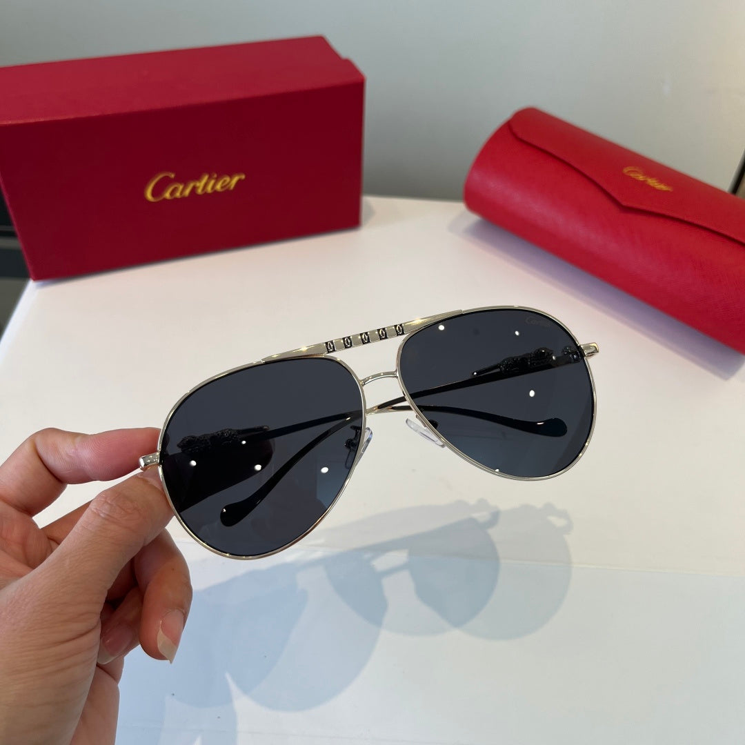 Cartier Lightweight Metal Rimless Silver Lens Sunglasses for Men & Wo - 867191 - detail image 9