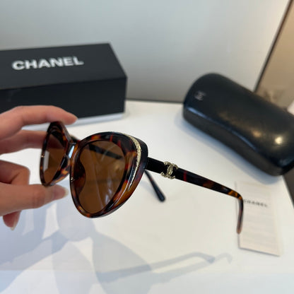 Chanel Cat-Eye Brown Lens Sunglasses for Men & Women - detail image 4
