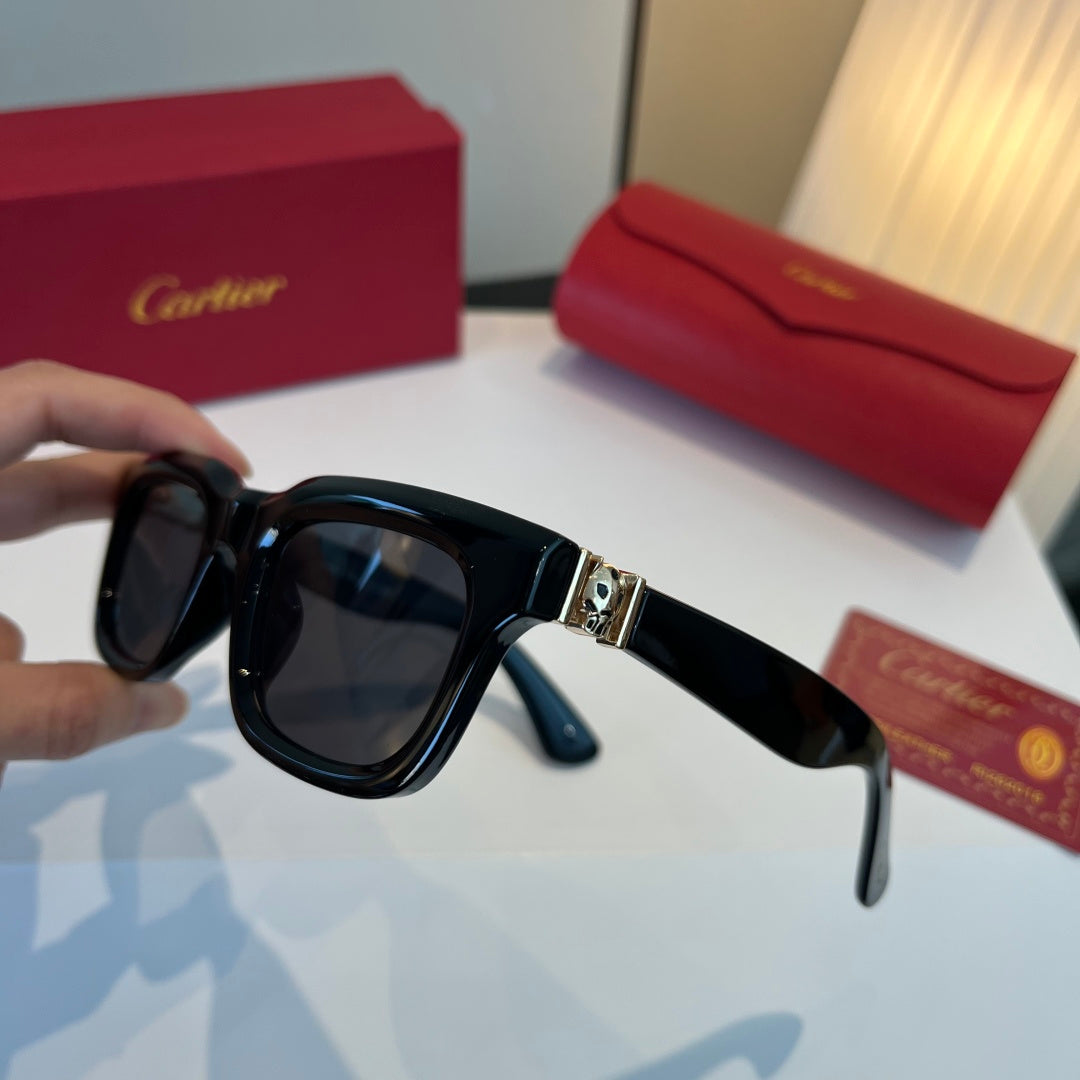 Cartier Lightweight Metal Rimless Silver Lens Sunglasses for Men & Wo - 998205 - detail image 4