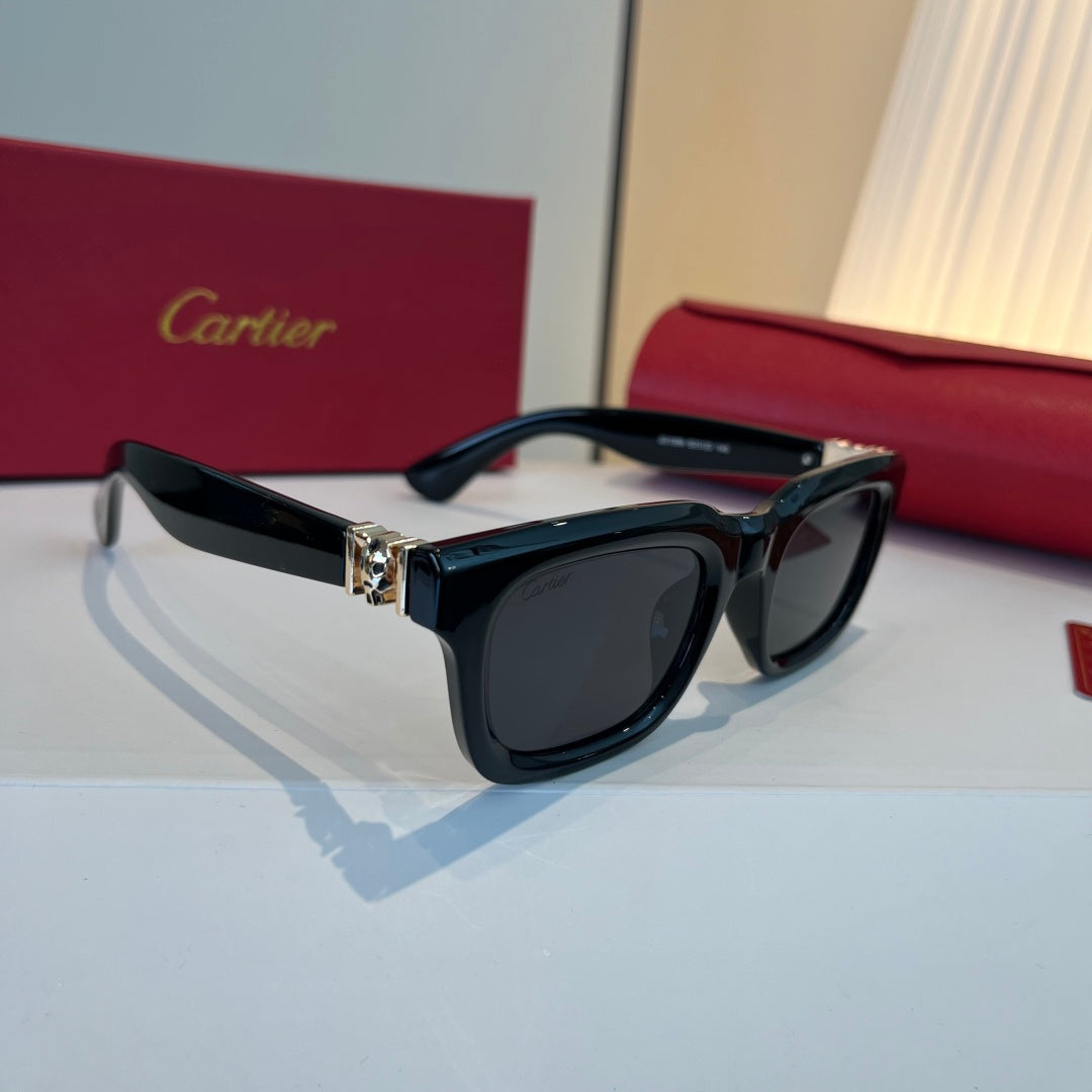 Cartier Lightweight Metal Rimless Silver Lens Sunglasses for Men & Wo - 465857