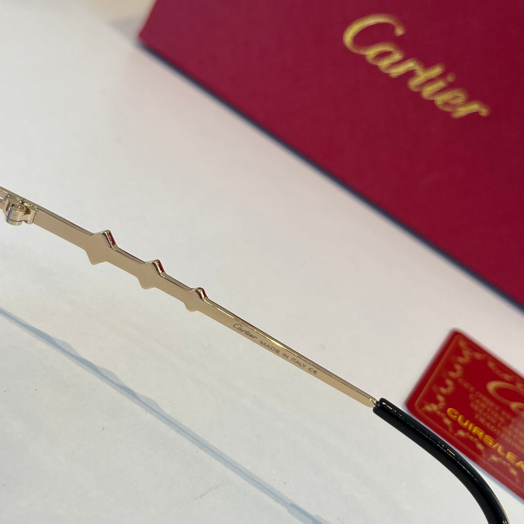 Cartier Lightweight Metal Rimless Silver Lens Sunglasses for Men & Wo - 432385 - detail image 10
