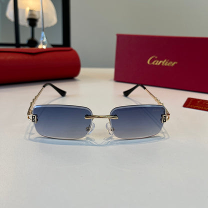 Cartier Lightweight Metal Rimless Silver Lens Sunglasses for Men & Wo - 432385 - detail image 3