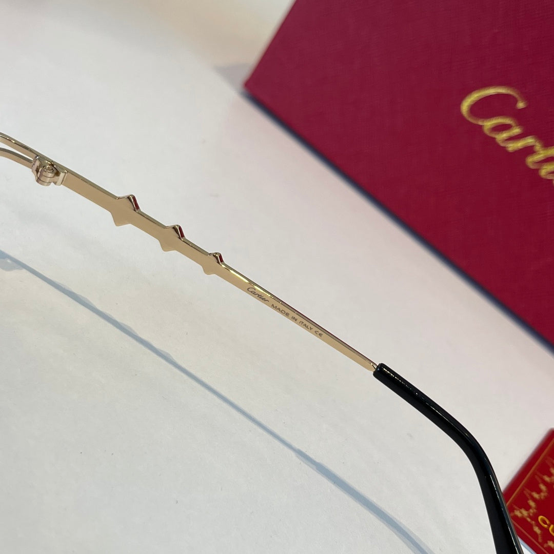 Cartier Lightweight Metal Rimless Silver Lens Sunglasses for Men & Wo - 432386 - detail image 9