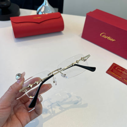 Cartier Lightweight Metal Rimless Silver Lens Sunglasses for Men & Wo - 432387 - detail image 8